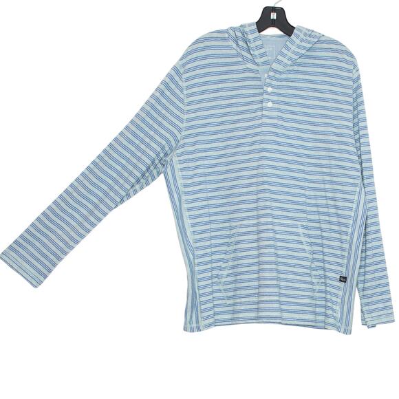 Rails Weston Hoodie Pullover Coastal Academia Nautical Seafoam Stripe Size Large - Picture 8 of 8